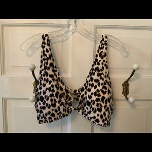 Old Navy Leopard Bikini Top XXL NWOT